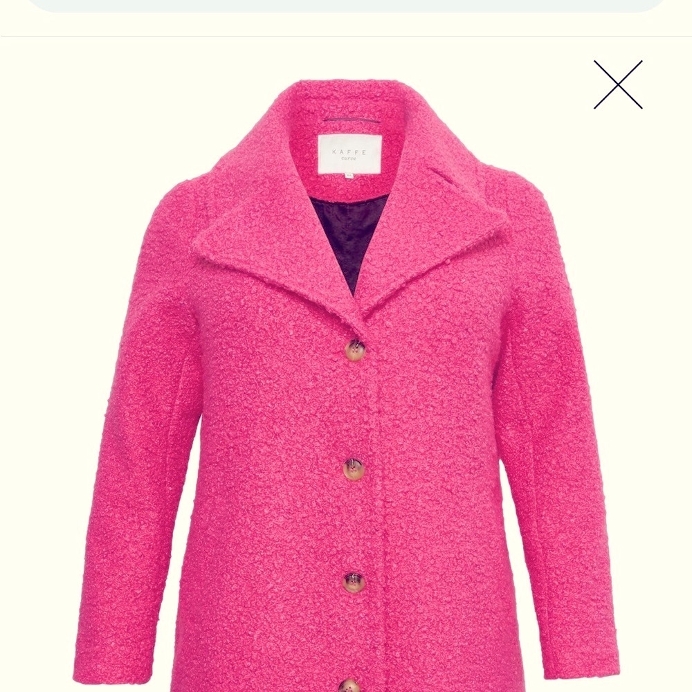 Danish brand Kaffe pink winter coat